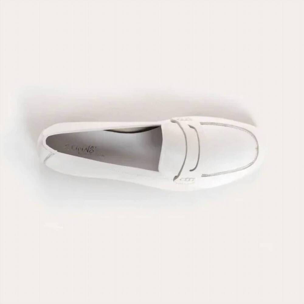 NEW REQINS women's hema cuir shoes in white